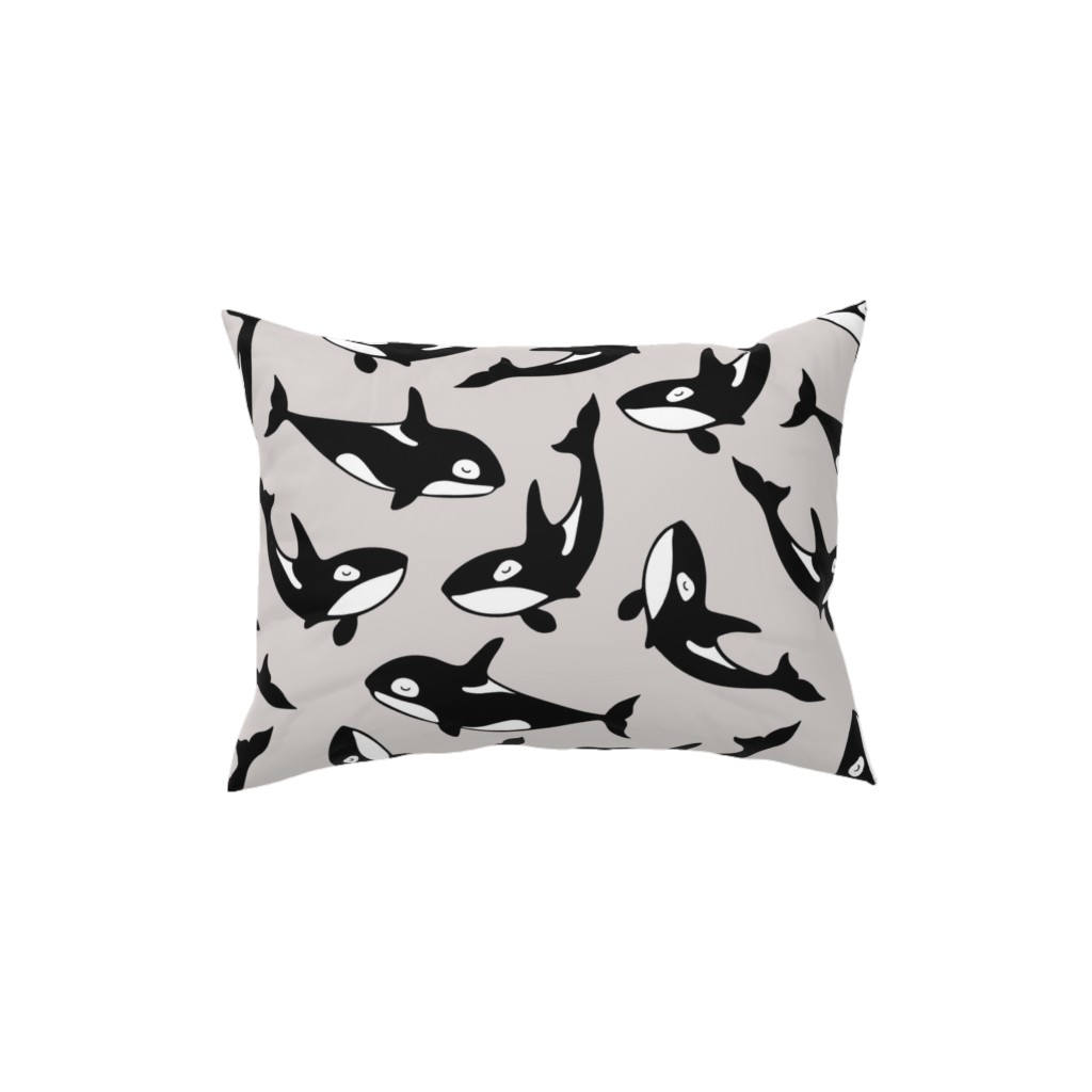 Orca Pillow, Woven, Beige, 12x16, Single Sided, Beige, Smoke