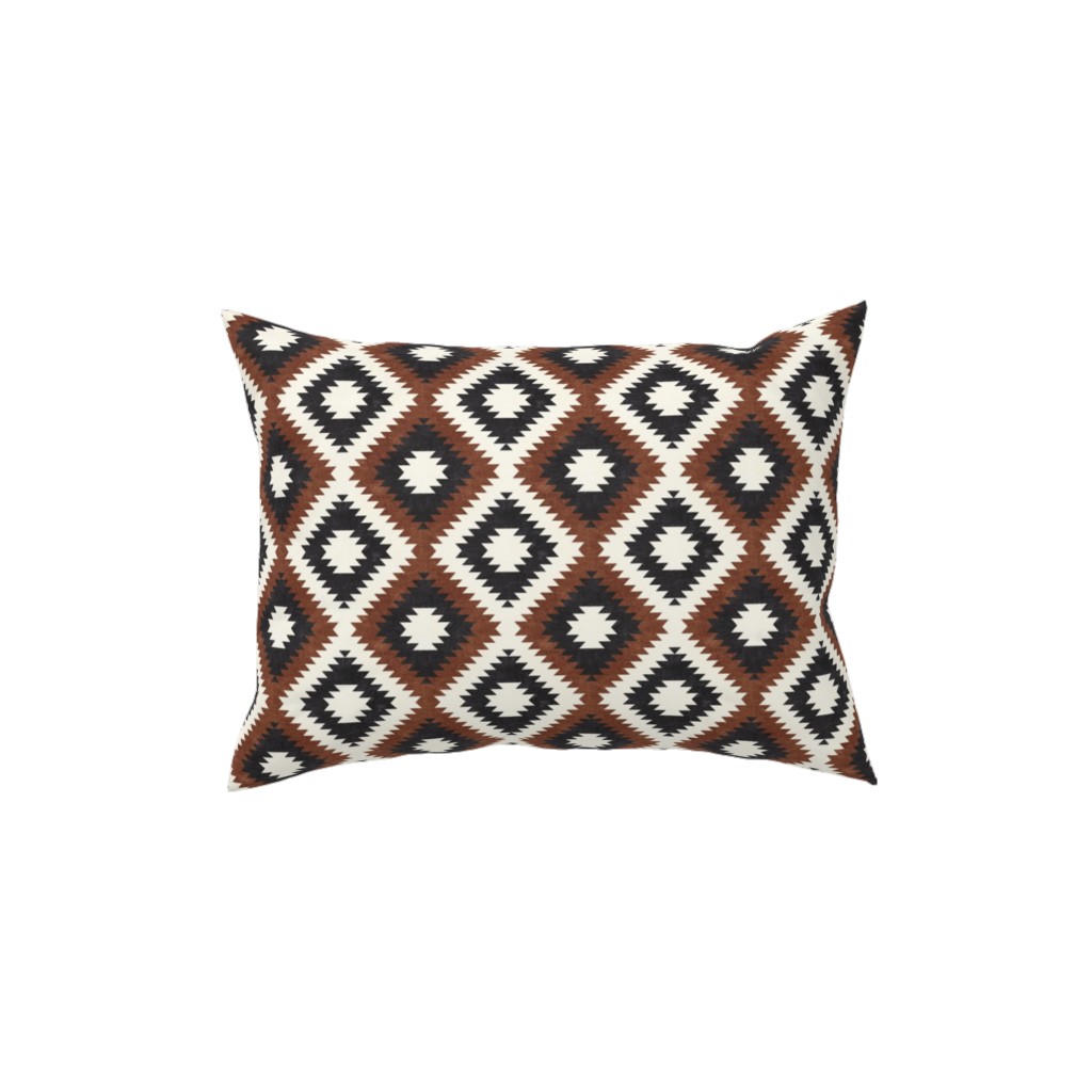 Aztec - Neutrals Pillow, Woven, Beige, 12x16, Single Sided, Brown, Brown
