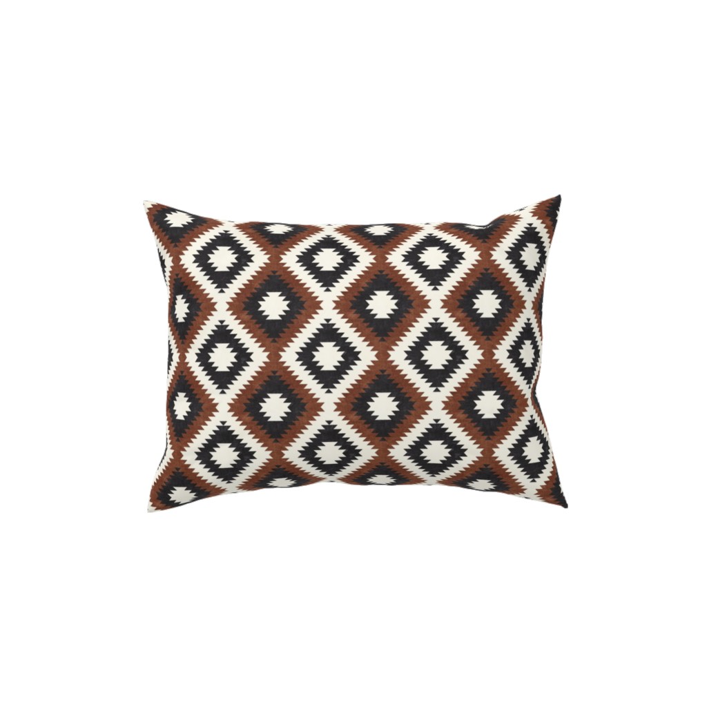 Aztec - Neutrals Pillow, Woven, Beige, 12x16, Single Sided, Brown