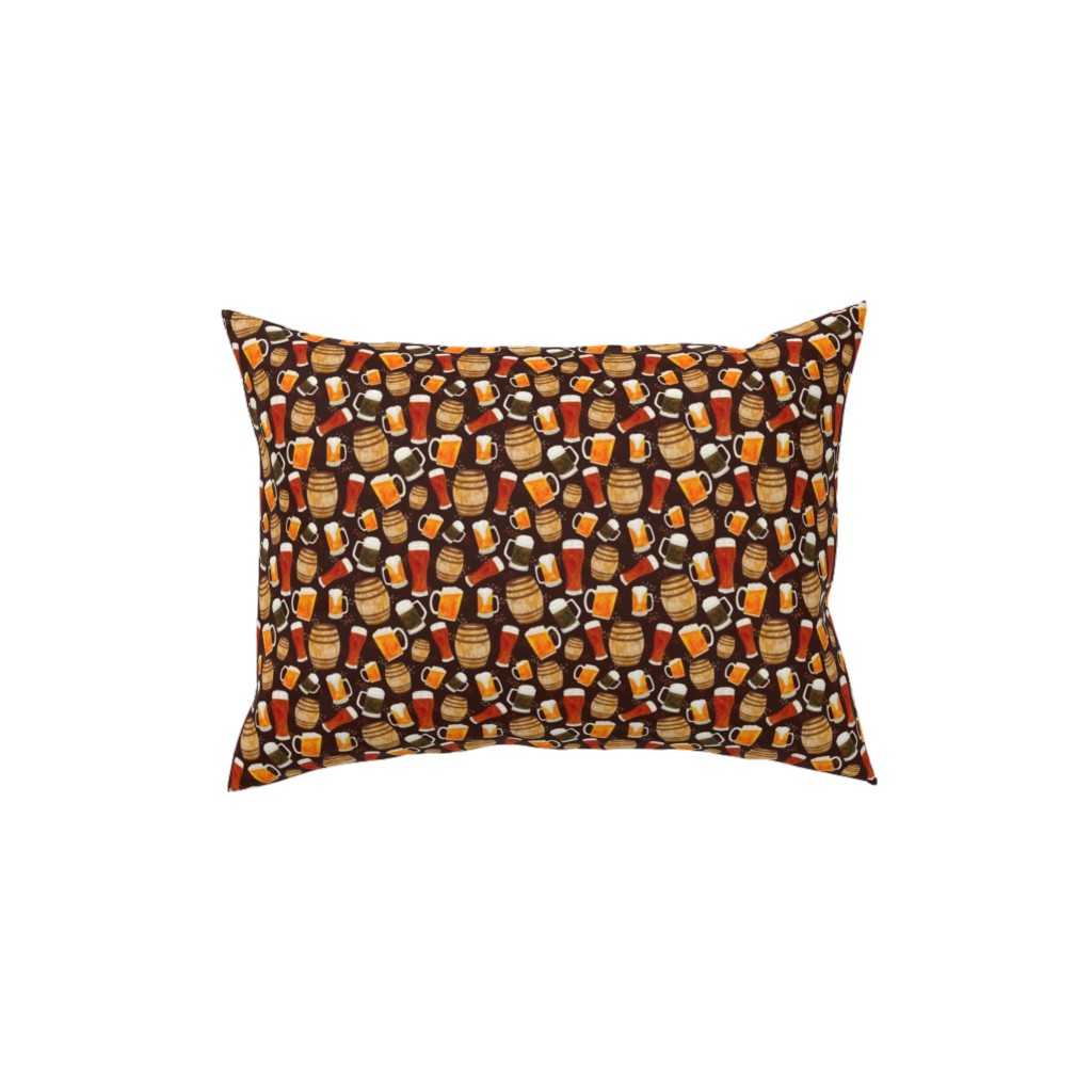 Beer Home Brew - Brown Pillow, Woven, Beige, 12x16, Single Sided, Multicolor
