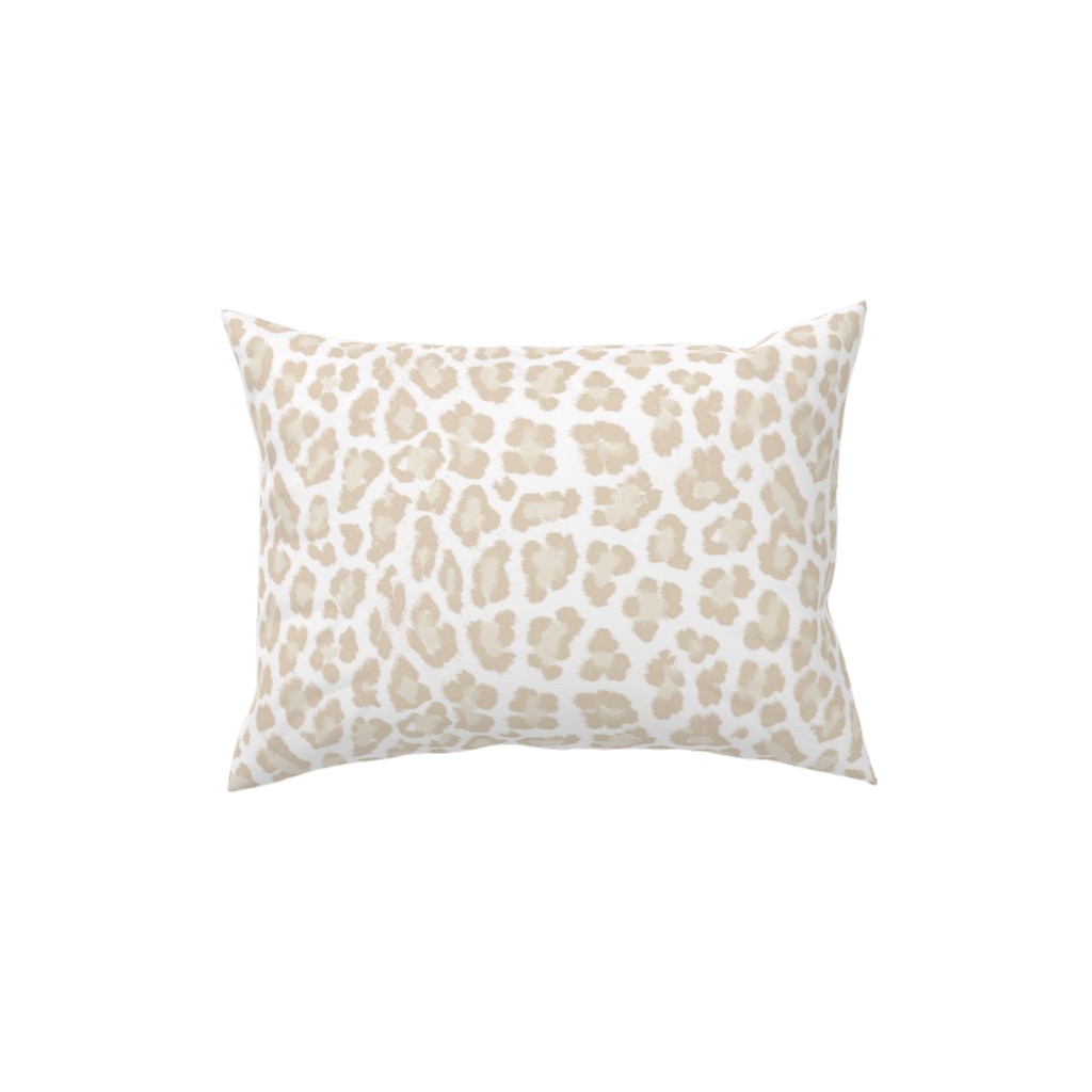 Natural Leopard - Beige Pillow, Woven, Beige, 12x16, Single Sided, Beige