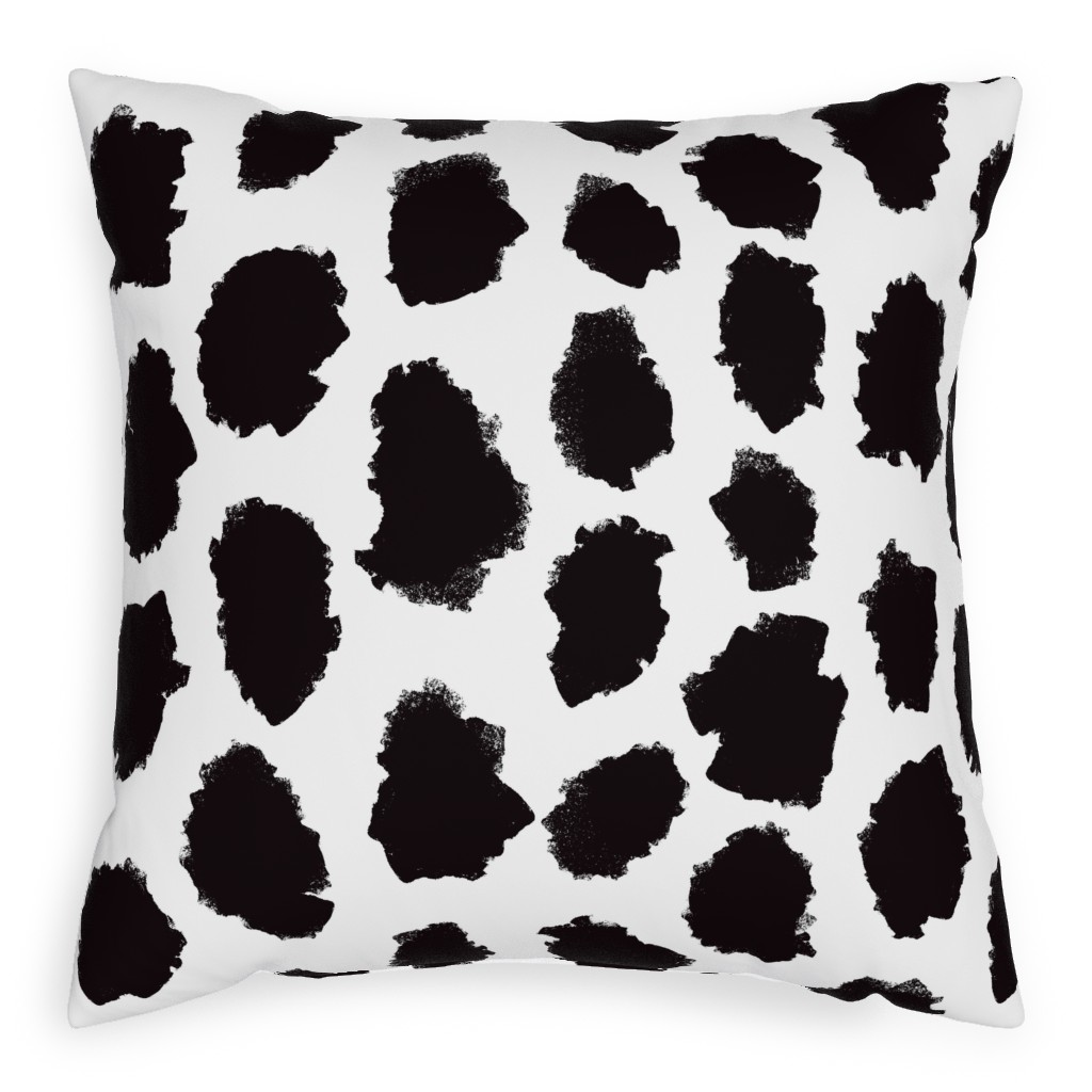 Juno - Black & White Pillow, Woven, Black, 20x20, Single Sided, Black, Black