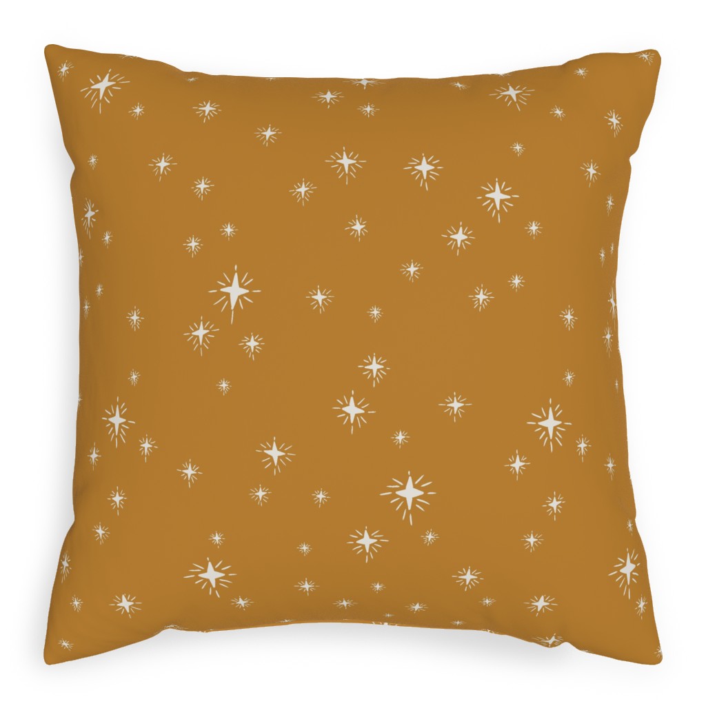 Star Light Star Bright Pillow, Woven, Black, 20x20, Single Sided, Yellow, Classic Yellow