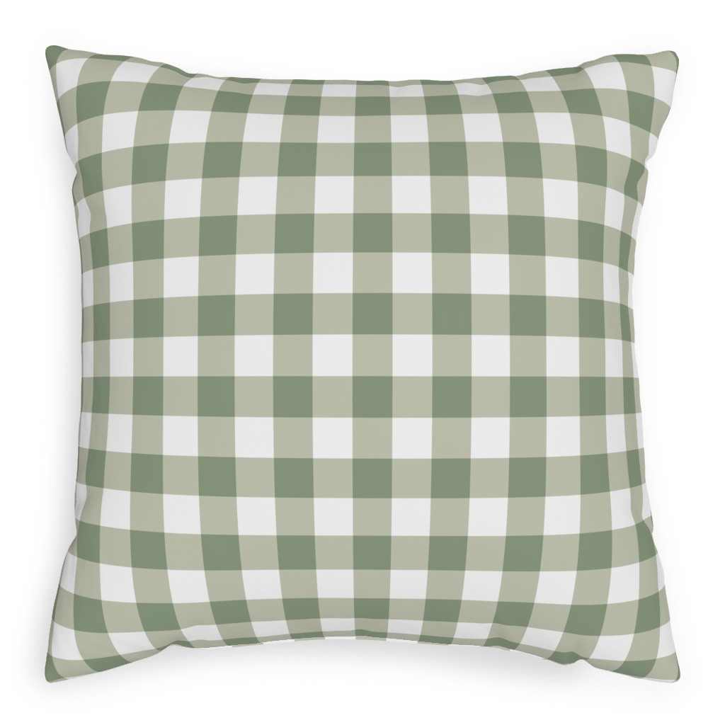 Green Plaid Pillows