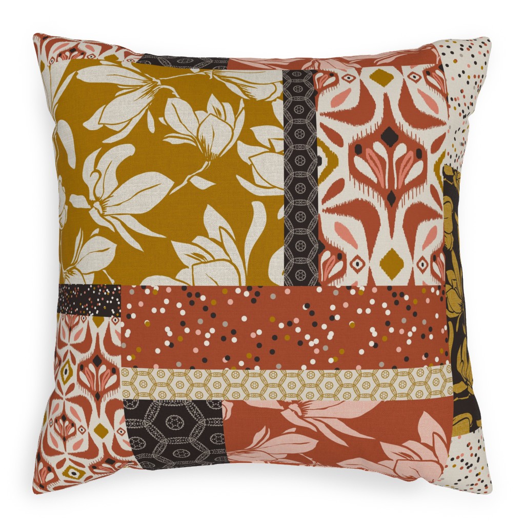 Eastlyn Collection Pillow, Woven, Beige, 20x20, Single Sided, Multicolor