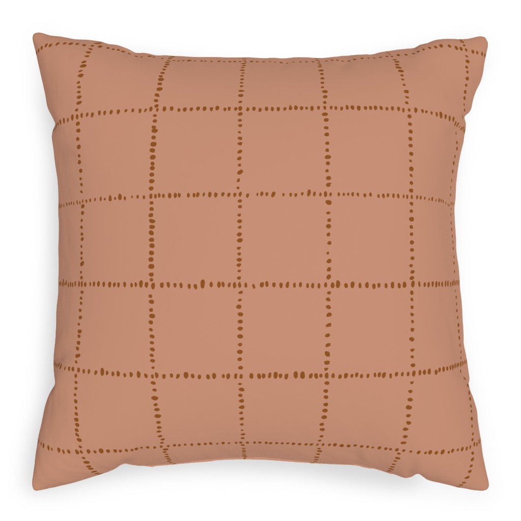 Soul Garden Pillow, Woven, Beige, 20x20, Single Sided, Orange, Pueblo