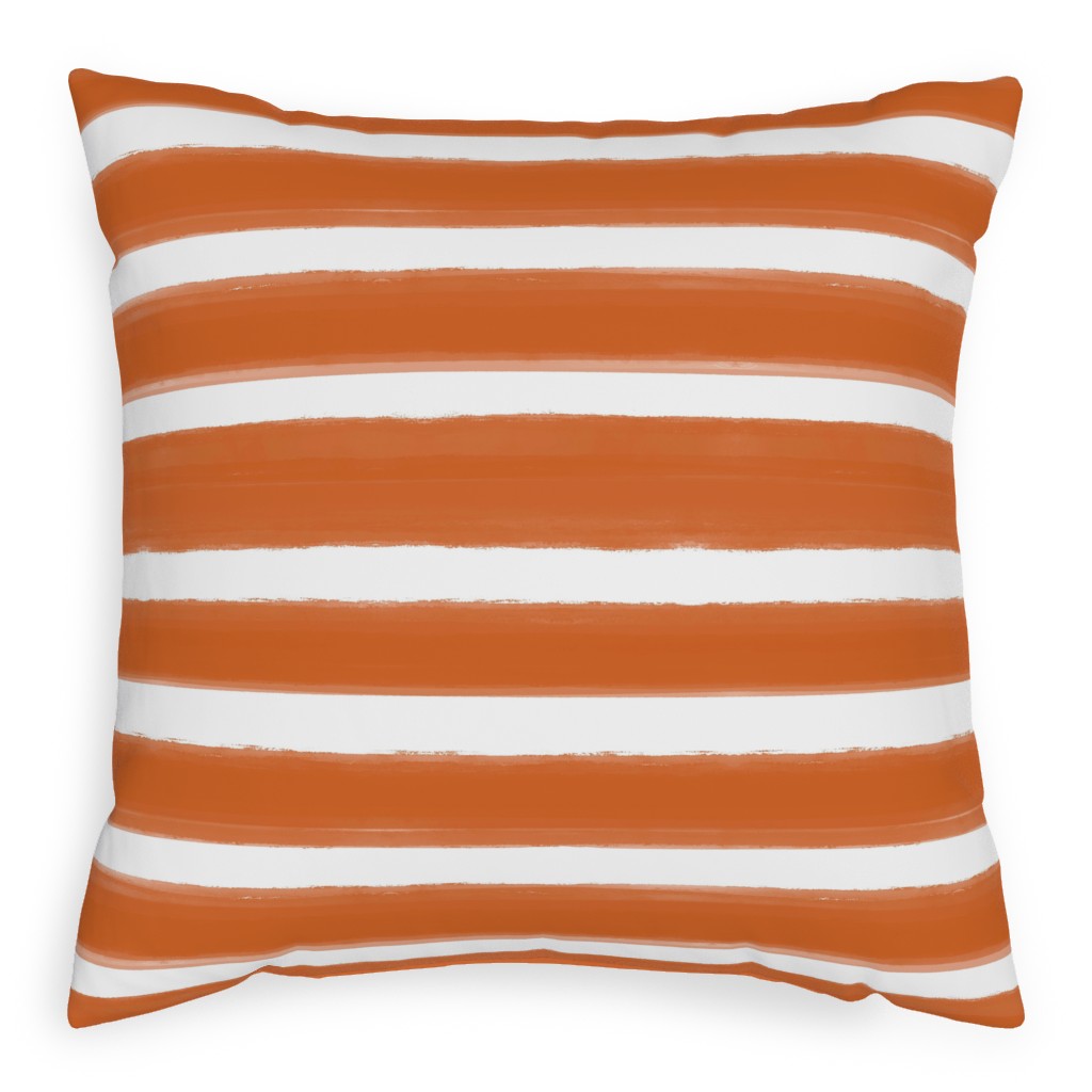 Galway - Rust Pillow, Woven, Beige, 20x20, Single Sided, Orange, Orange