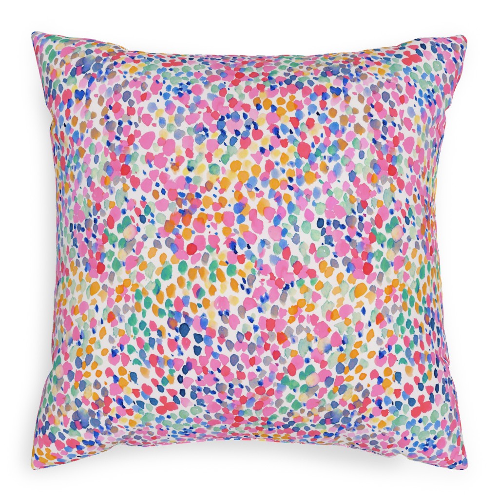 Lighthearted Pastel - Multi Pillow, Woven, Beige, 20x20, Single Sided, Multicolor