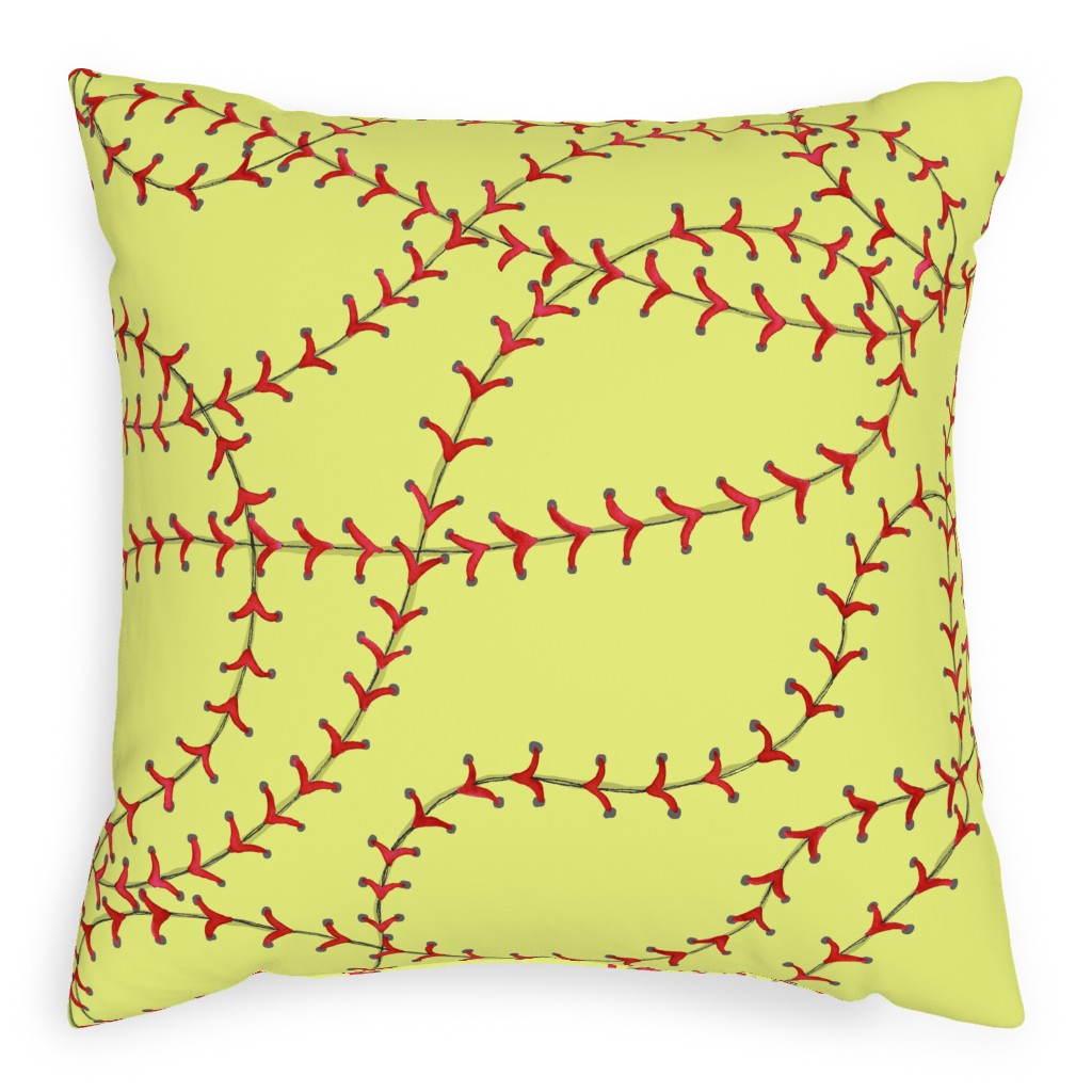 Ball Pillow, Woven, Beige, 20x20, Single Sided, Yellow, Buttercup