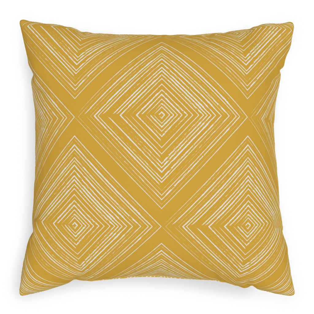 Modern Farmhouse - Mustard Pillow, Woven, Beige, 20x20, Single Sided, Yellow, Classic Yellow