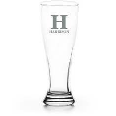 classic monogram pilsner glass