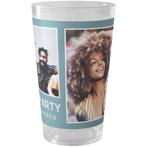 Let's Party Outdoor Pint Glass, Blue