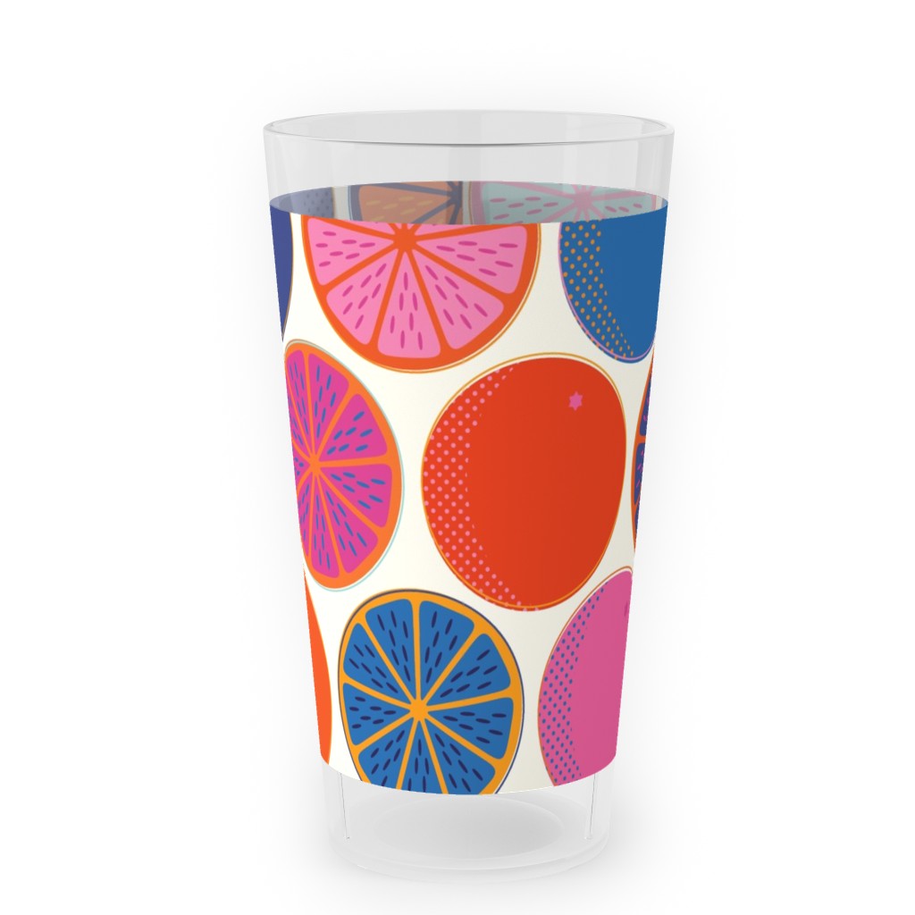 Orange Pop - Multi Outdoor Pint Glass, Multicolor