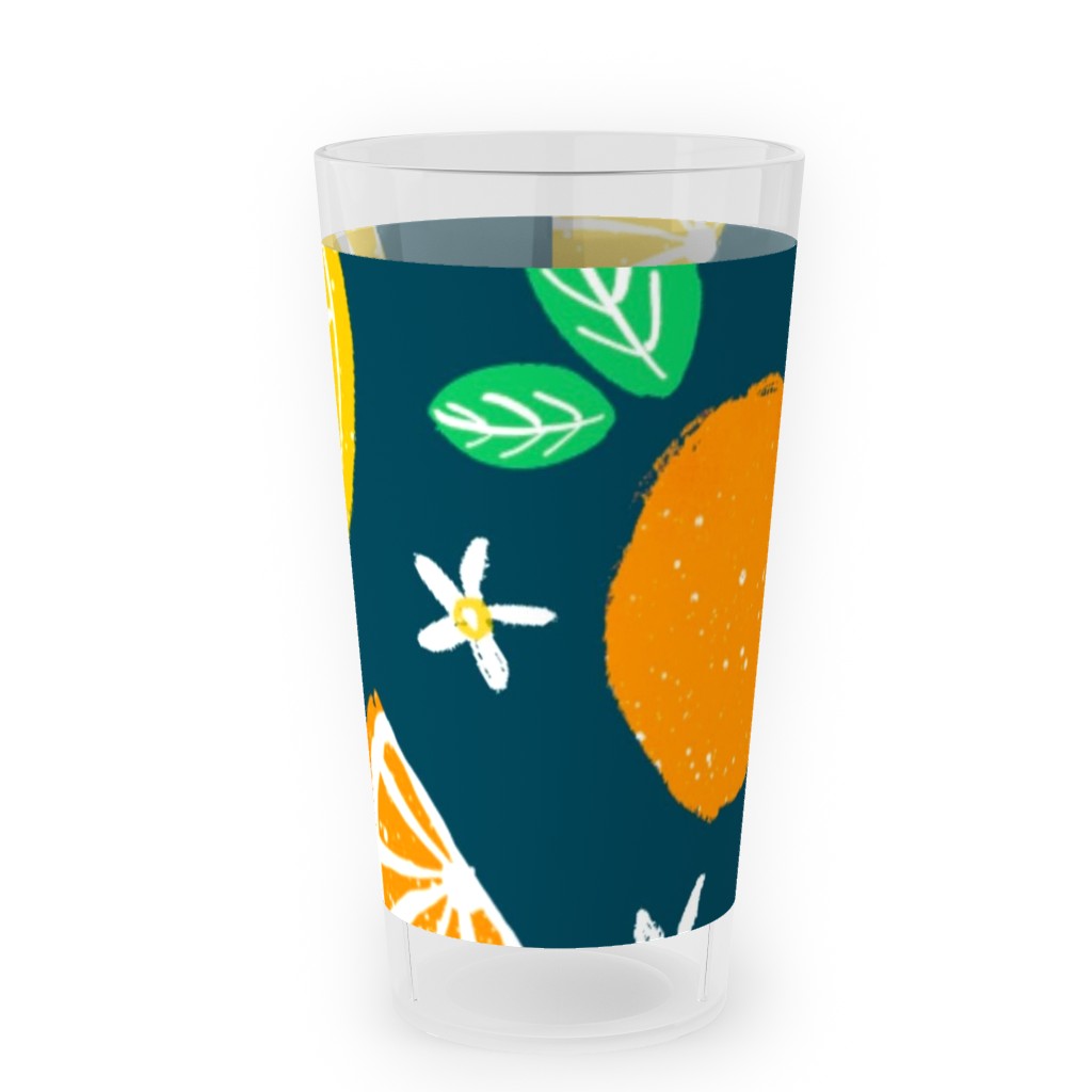 Citrus - Multi Color Outdoor Pint Glass, Multicolor