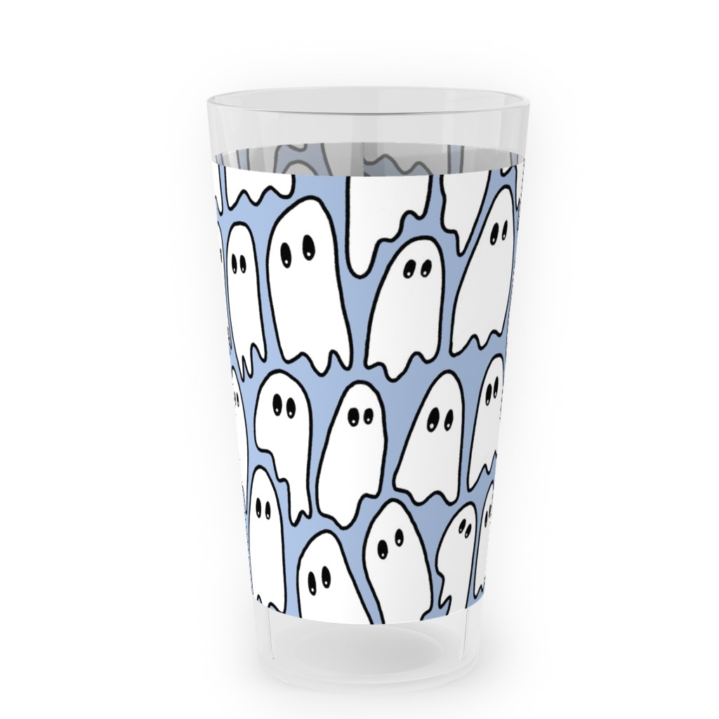 Ghosted Outdoor Pint Glass, Blue