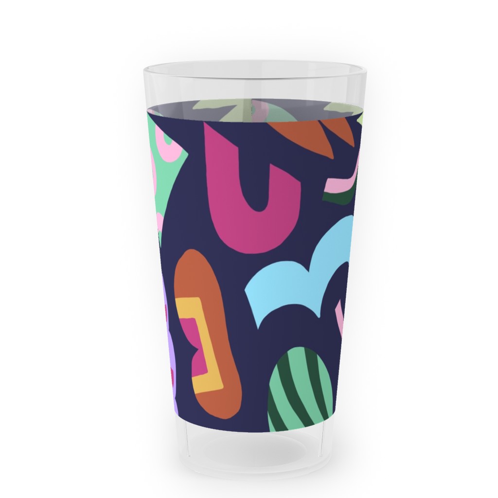 Hand Over - Multi Outdoor Pint Glass, Multicolor