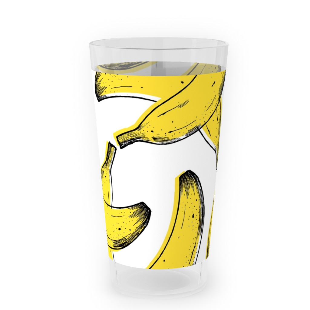 Banana Outdoor Pint Glass, Yellow