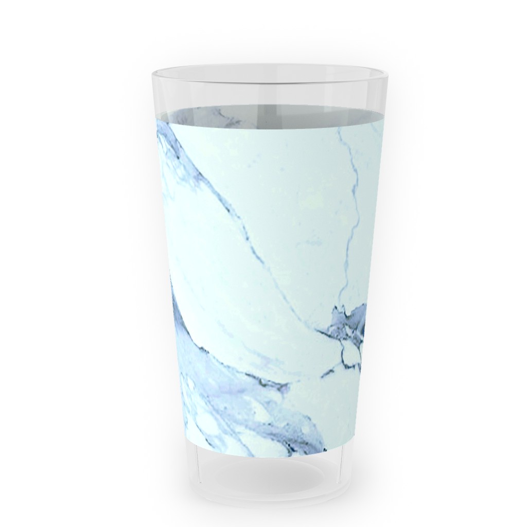 Marble - Blue Outdoor Pint Glass, Blue