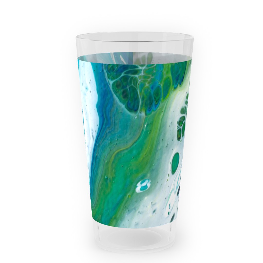 Acrylic Flow Outdoor Pint Glass, Green