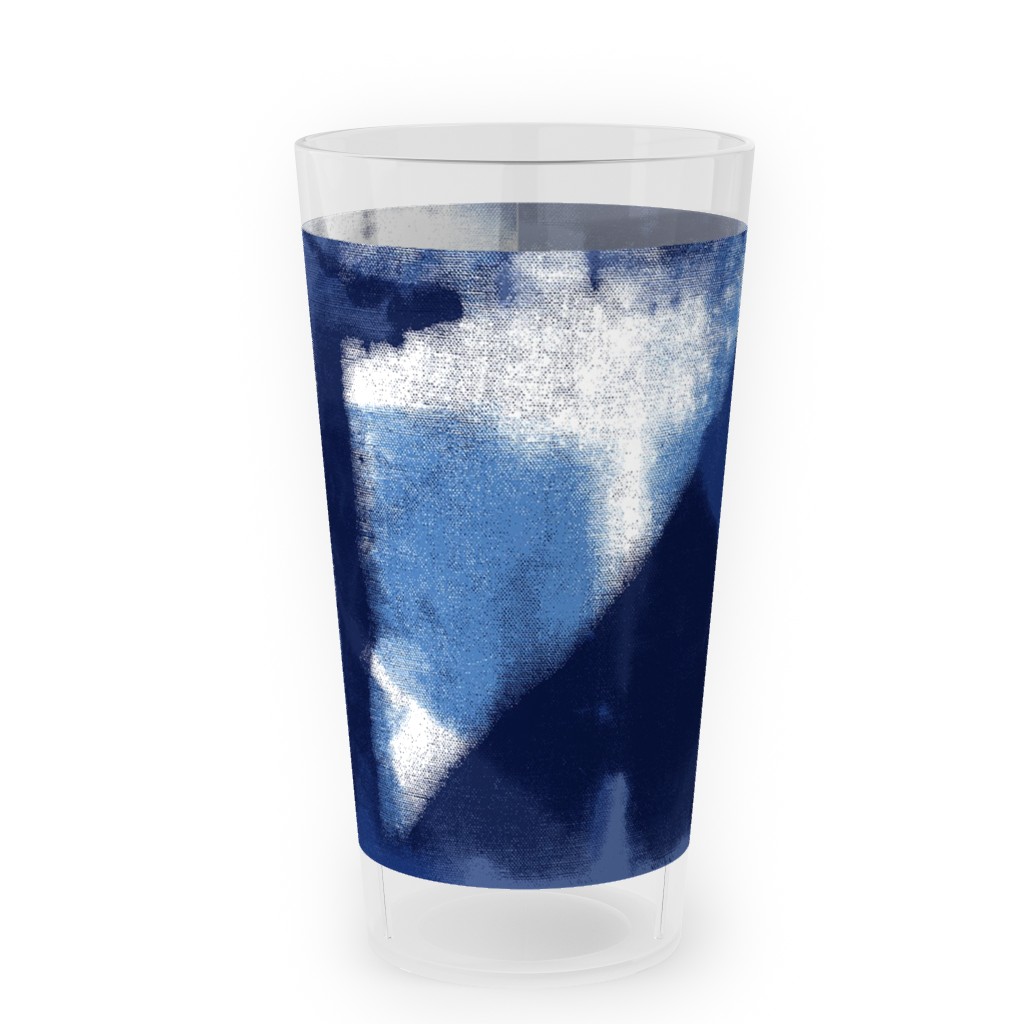 Shibori - Indigo Outdoor Pint Glass, Blue