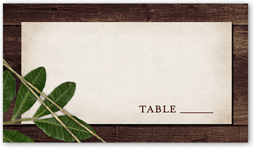 Ingrained Love Wedding Place Card, Brown, Placecard, Matte, Signature Smooth Cardstock