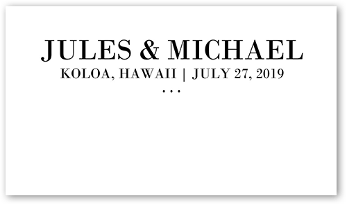 Enchanted Ending Wedding Place Card, White, Placecard, Matte, Signature Smooth Cardstock