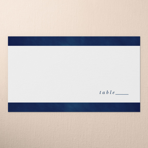 Cloudy Tints Wedding Place Card, Blue, Placecard, Matte, Signature Smooth Cardstock, Imperial