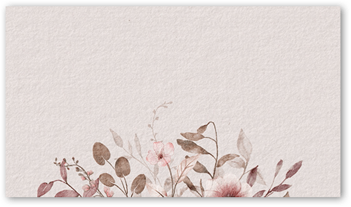 Blissful Bloom Wedding Place Card, Pink, Placecard, Matte, Signature Smooth Cardstock