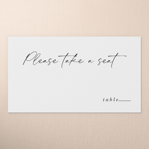 Joining In Joy Wedding Place Card, Grey, Placecard, Write Your Own Greeting, Matte, Signature Smooth Cardstock