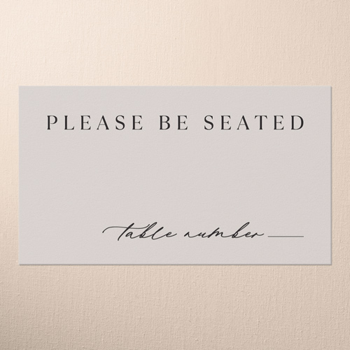 Wooden Wonders Wedding Place Card, Brown, Placecard, Matte, Signature Smooth Cardstock