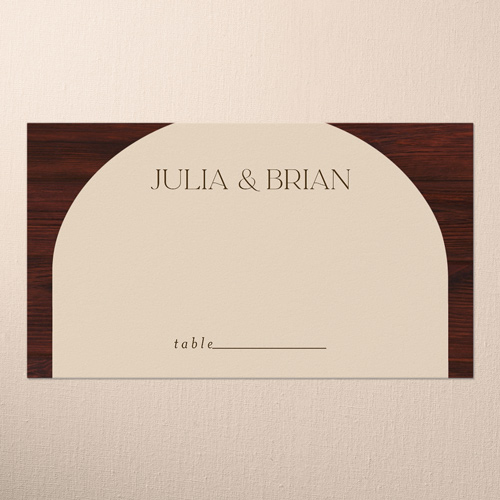 Timber Ties Wedding Place Card, Purple, Placecard, Matte, Signature Smooth Cardstock