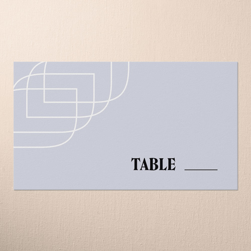 Modern Cutout Wedding Place Card, White, Placecard, Matte, Signature Smooth Cardstock, White