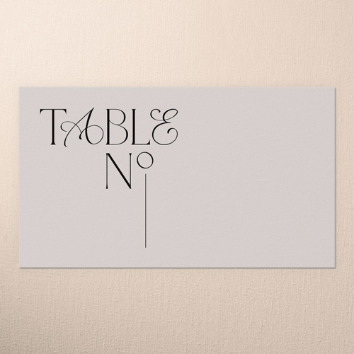 Shining Mixed Fonts Wedding Place Card, Black, Placecard, Matte, Signature Smooth Cardstock, Black