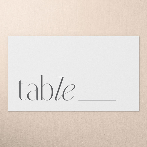 Bold And Verdant Wedding Place Card, White, Placecard, Matte, Signature Smooth Cardstock, White