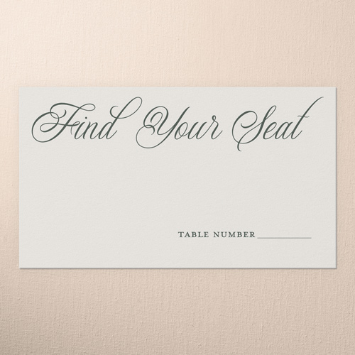 The Wedding Of Wedding Place Card, Green, Placecard, Matte, Signature Smooth Cardstock, Green