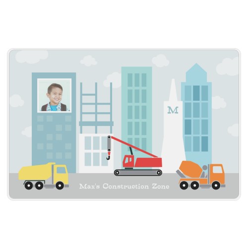 Transportation Construction Zone Placemat, Gray
