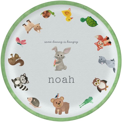 Adventure Woodland Plates, 10x10, Blue