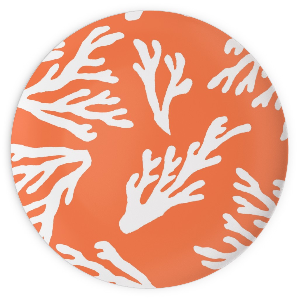 Coral - in Coral Plates, 10x10, Orange