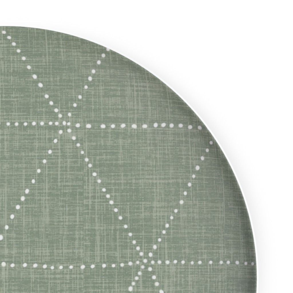 Boho Triangles Sage Plates Shutterfly