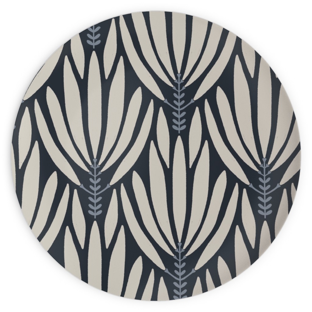 Cleopatra - Beige Plates, 10x10, Blue