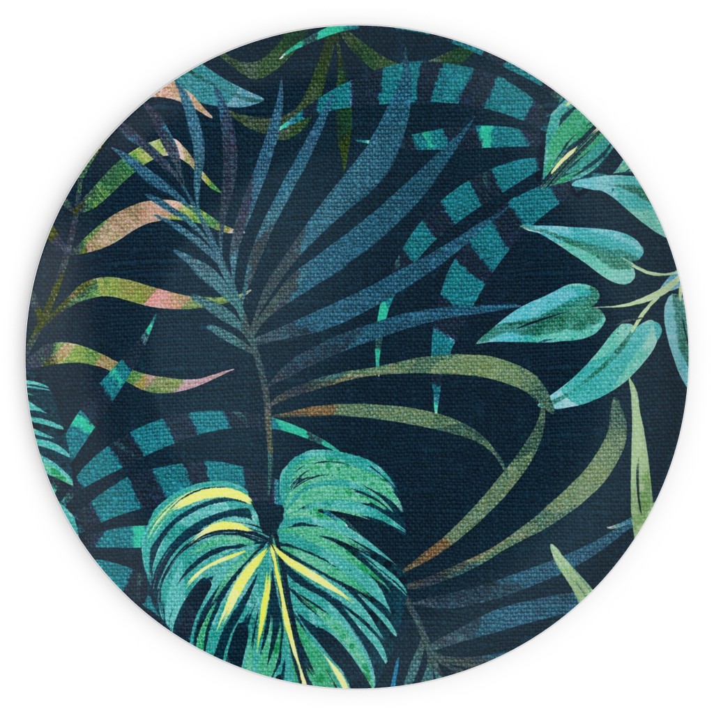 in a Tropical Mood Plates, 10x10, Green