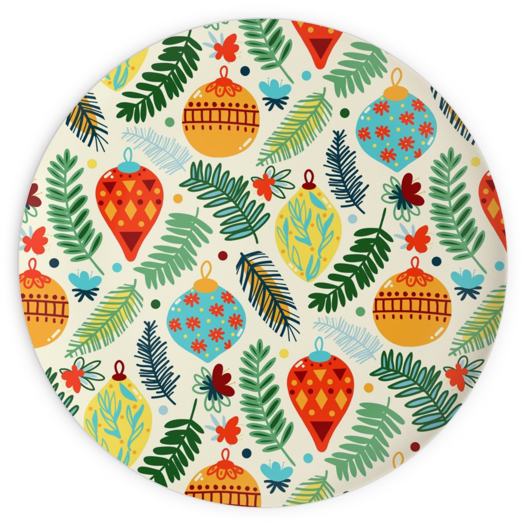 Colorful Christmas Classic - Multi Plates, 10x10, Multicolor
