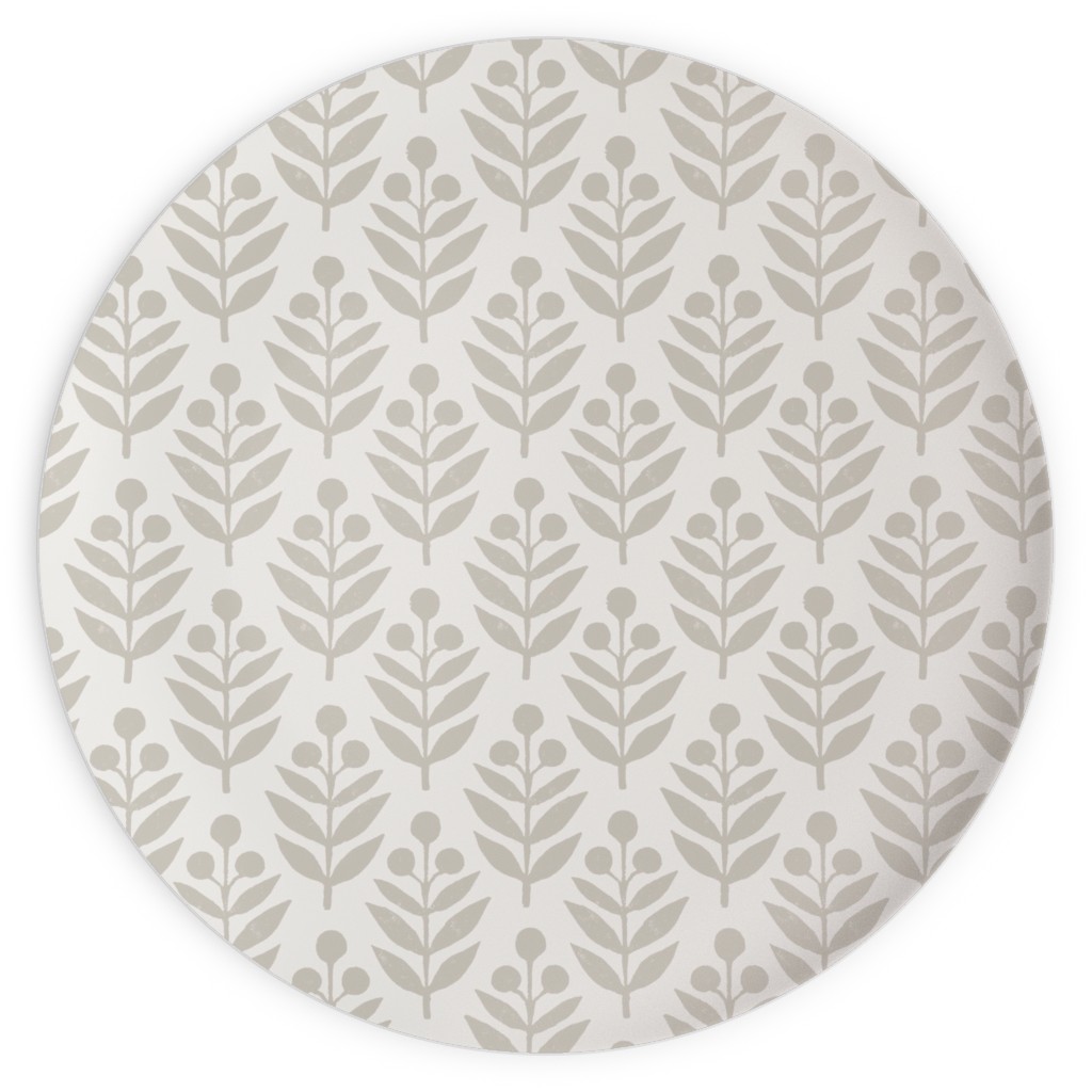 Lotti Quiet Plates, 10x10, Beige, Silver Lining