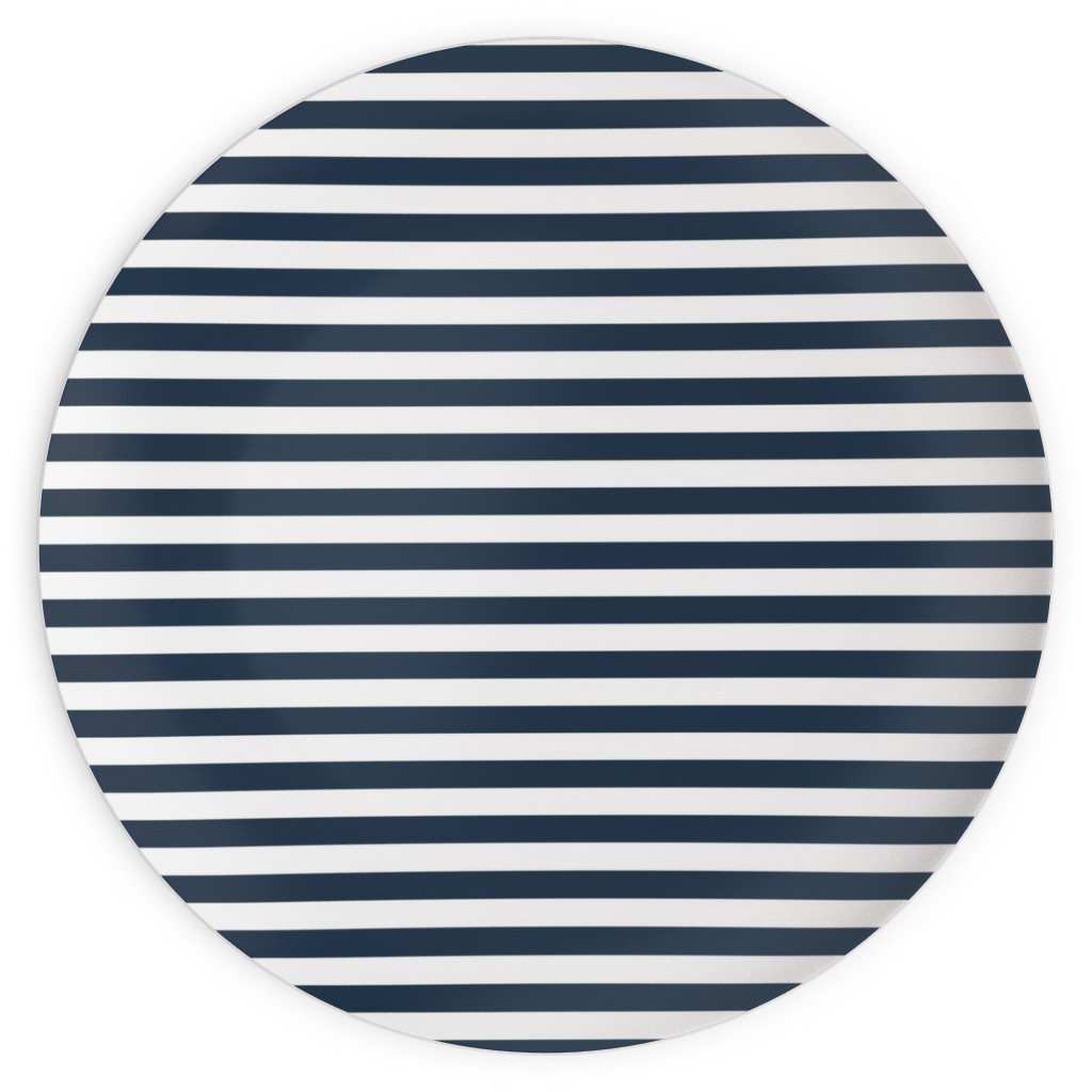 Blue Stripe Plates