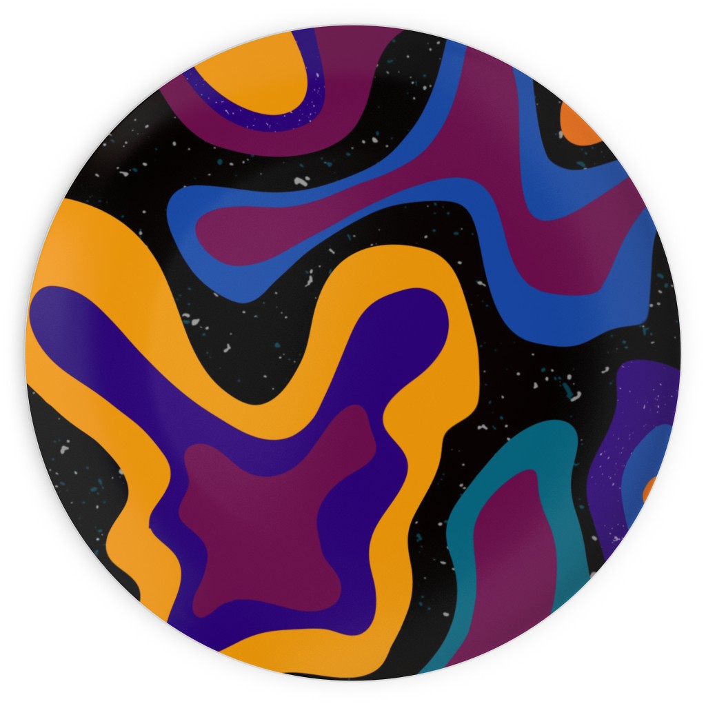 Abstract Galaxy Plates, 10x10, Multicolor