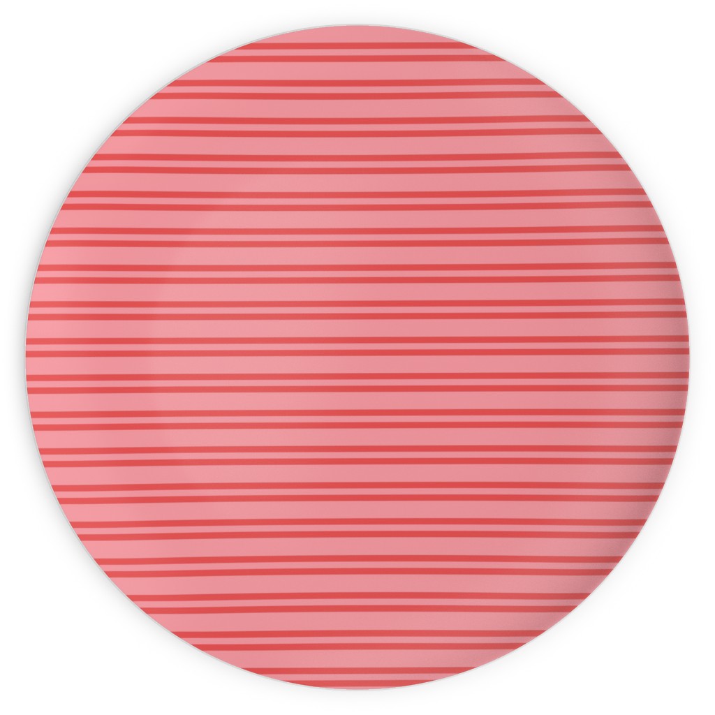 Red Stripe Plates