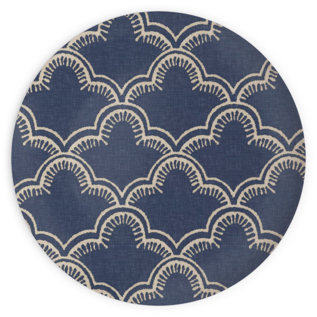 Tangier Plates, 10x10, Blue, Gray