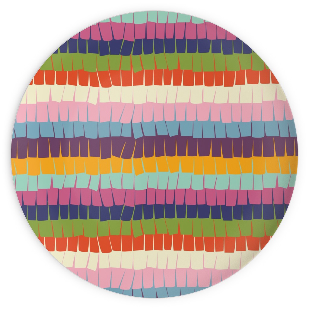 Piata Fiesta Party Plates, 10x10, Multicolor