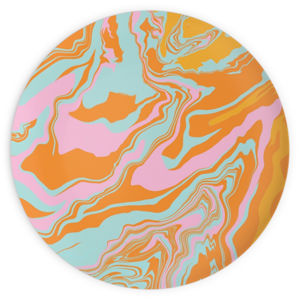 Marmor Plates, 10x10, Orange, Frost