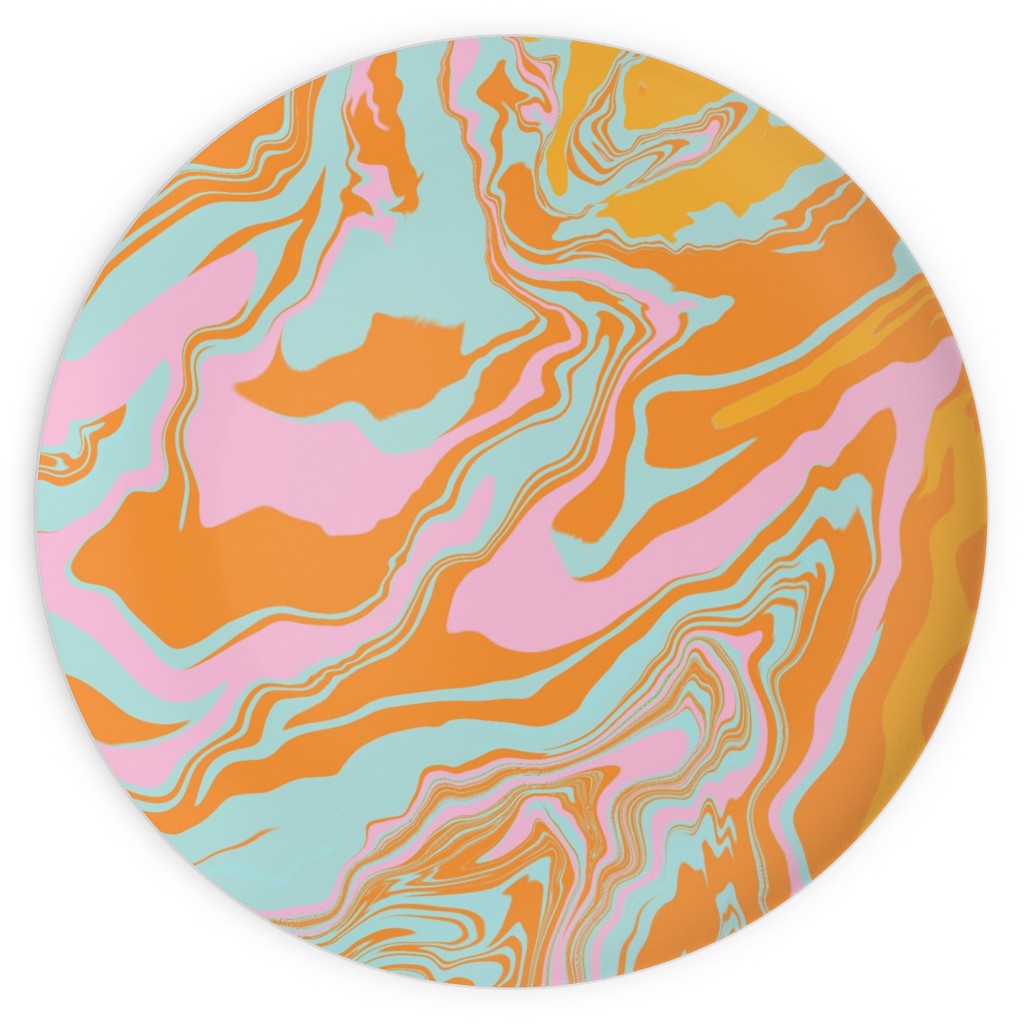 Marmor Plates, 10x10, Orange